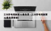 三分野电视剧第32集免费（三分野电视剧第32集免费策驰）