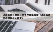 泽连斯基任命新任乌克兰驻华大使（泽连斯基任命新驻华大使叉）