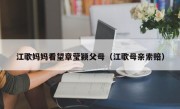 江歌妈妈看望章莹颖父母（江歌母亲索赔）