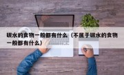碳水的食物一般都有什么（不属于碳水的食物一般都有什么）