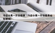 今日小麦一斤价格表（今日小麦一斤价格表山东聊城）