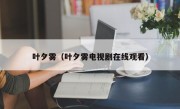 叶夕雾（叶夕雾电视剧在线观看）