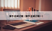 秦牛正威订婚（秦牛正威订婚一）