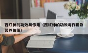 西红柿的功效与作用（西红柿的功效与作用及营养价值）