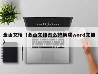 金山文档（金山文档怎么转换成word文档）